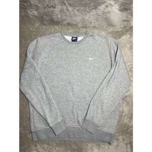 Nike Crewneck Pullover Sweater Men's Large Gray Sweatshirt Long Sleeve